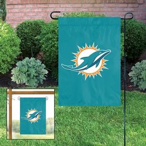 NFL Miami Dolphins 15"X 10.5" APPLIQUE & EMBROIDERED Mini Garden Window Flag